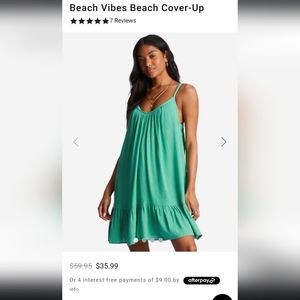 Billabong beach vibes beach cover up